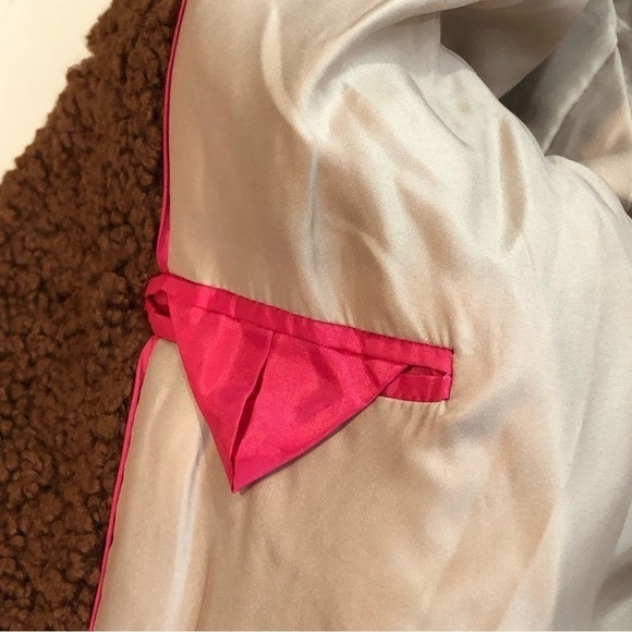 J. Crew long teddy coat faux fur sherpa persian lamb brown MP - Picture 6 of 12